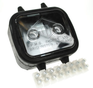AB Tools TR517 10-Way Trailer Junction Box - Waterproof Rubber Housing, Clear Front, 12V/24V