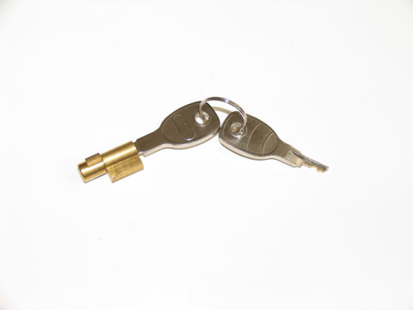 HITCH LOCK & KEY FOR STEEL UNBRAKED HITCHES